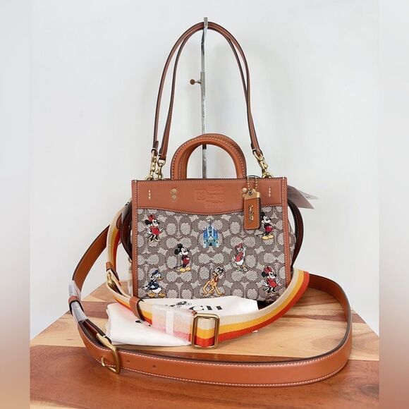NWT Disney X‎ Coach Rogue 25 With Mickey Mouse And Friends - Picture 1 of 15